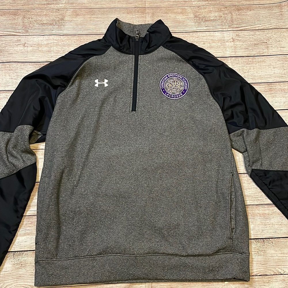 Under Armour Mens coldgear 3/4 zip size M CBA Lacrosse
